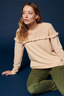 Karl Marc John - Jersey de lana de macadán y cachemira - Beige