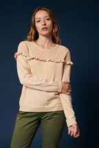 Karl Marc John - Jersey de lana de macadán y cachemira - Beige