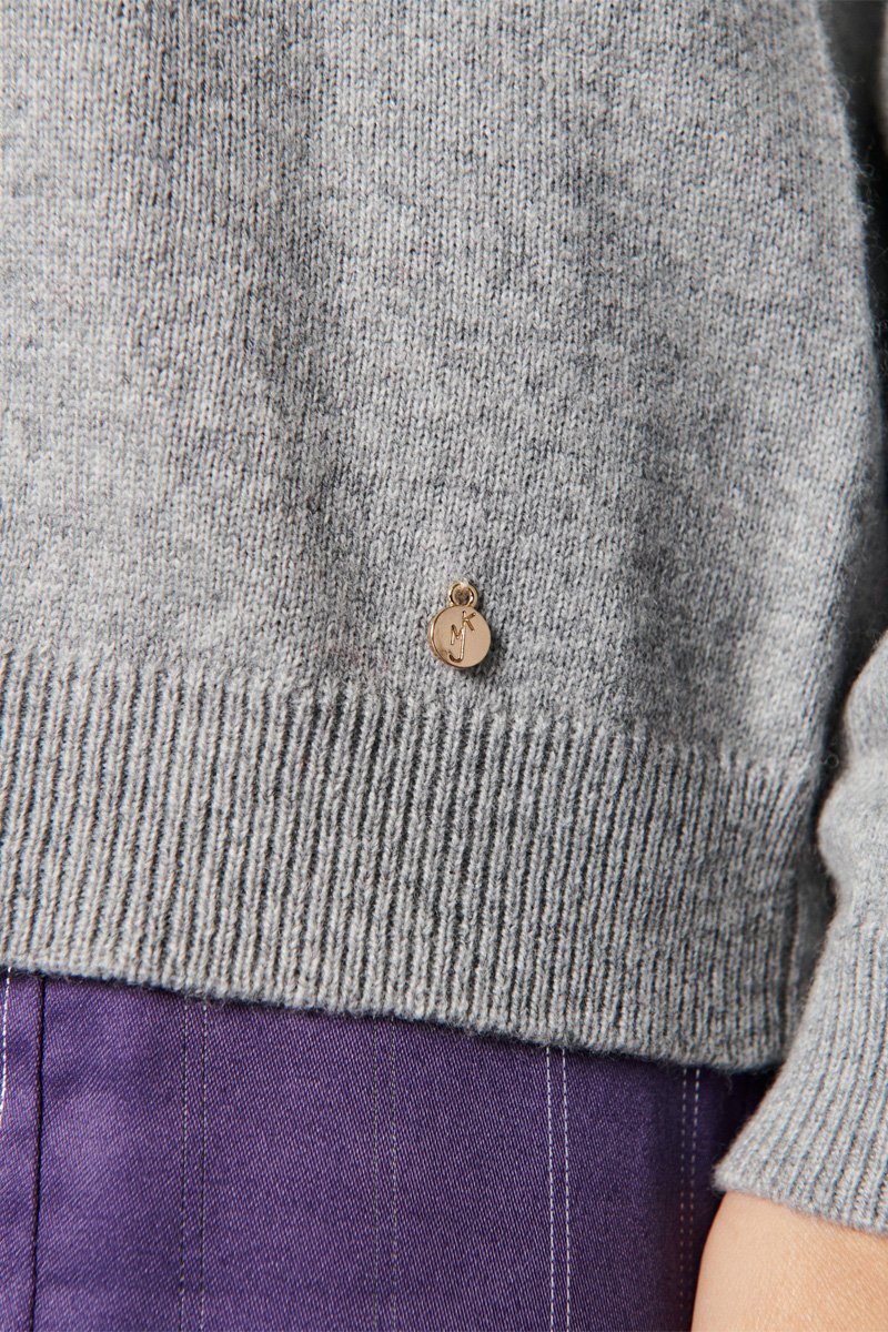Karl Marc John - Jersey Marasio de lana y cachemira - Gris claro jaspeado