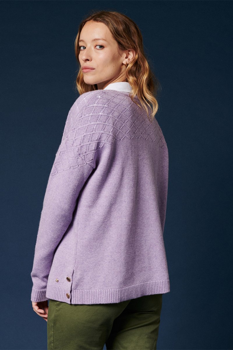 Karl Marc John - Mikael Wool and Cashmere Jumper - Mauve