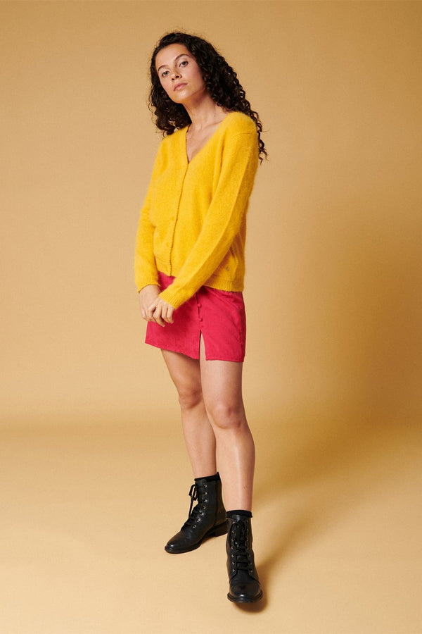 Karl Marc John - Gilet En Angora Malouse - Jaune