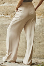 Pantalón Talle Alto Paloma - Beige