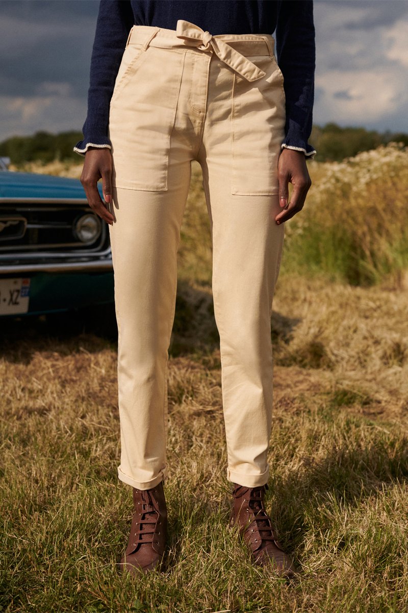 Karl Marc John - Pofia High-Waisted 7/8 Trousers - Ecru