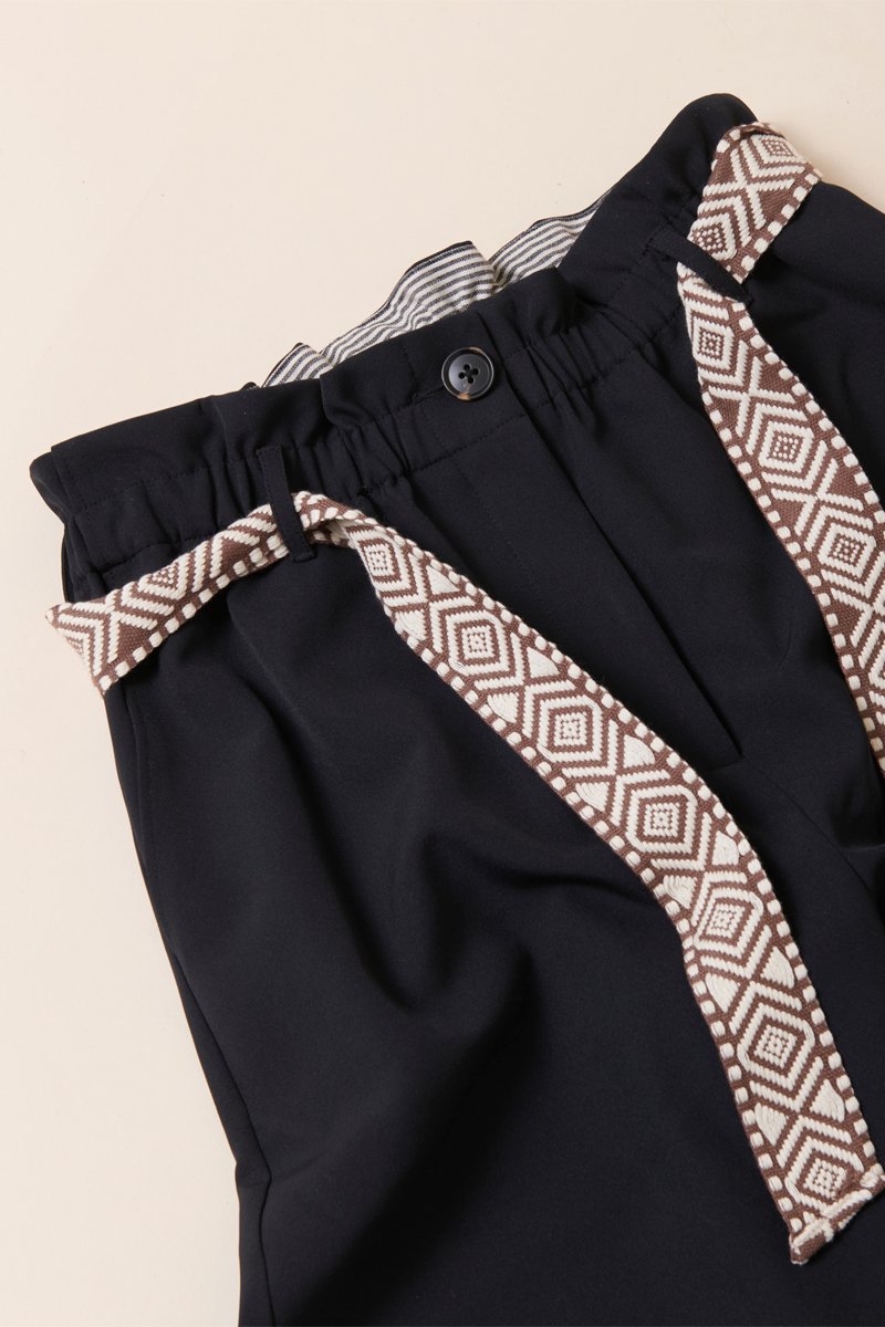 Pantalones 7/8 de talle alto Pluvial - Negro