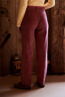 Karl Marc John - Pantalón de terciopelo Pyrex de talle alto - Burdeos