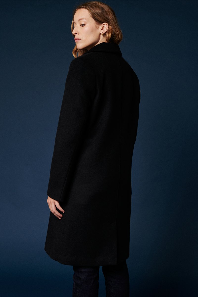 Karl Marc John - Manteau En Laine Leo - Noir
