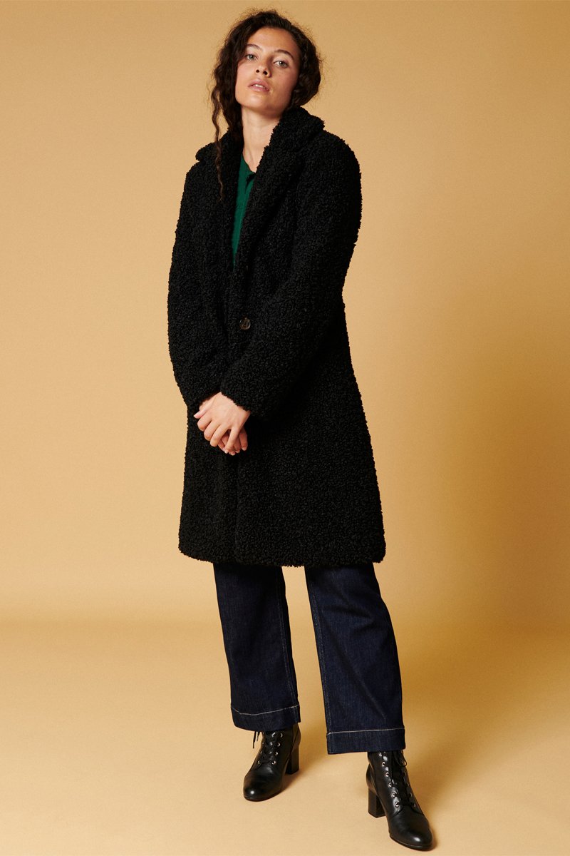 Karl Marc John - Abrigo Louna - Negro