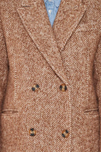Manteau En Laine Littoral - Marron Clair