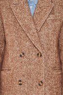 Manteau En Laine Littoral - Marron Clair