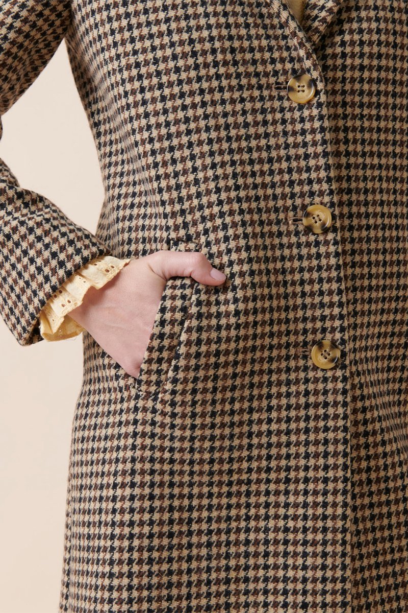 Manteau En Laine Laurent - Camel