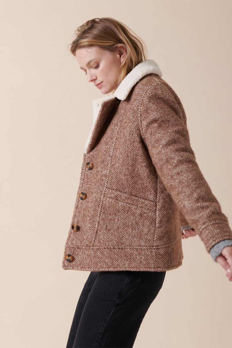 Karl Marc John - Veste En Laine Loma - Marron Chiné