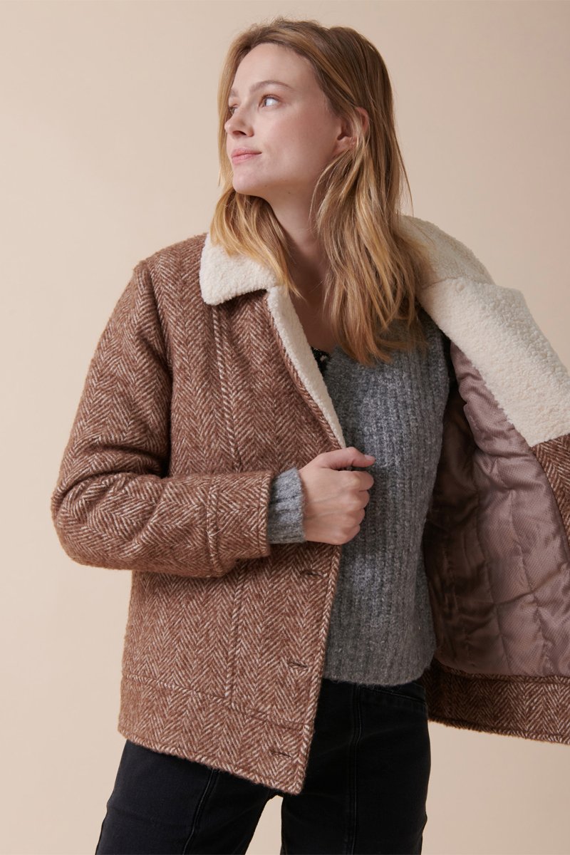 Karl Marc John - Veste En Laine Loma - Marron Chiné