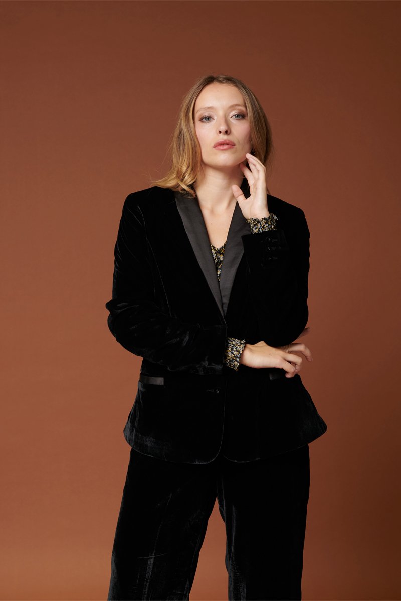 Karl Marc John - Chaqueta de Terciopelo Vahan - Negro