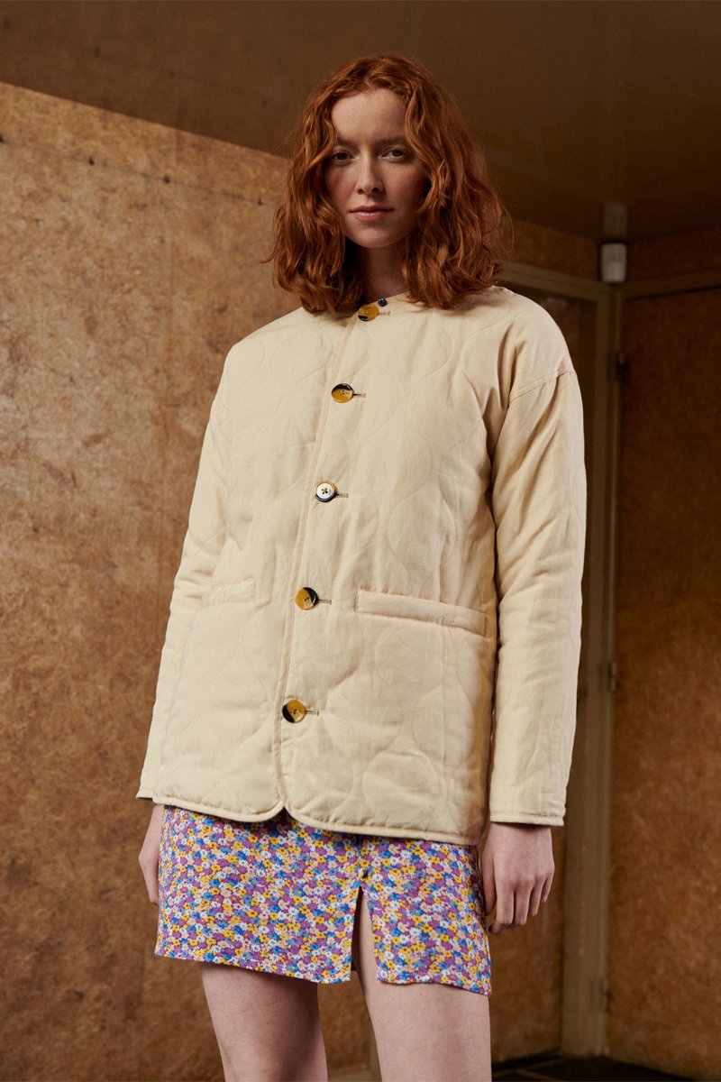 Karl Marc John - Veste Réversible En Lin Volere - Beige Et Violet