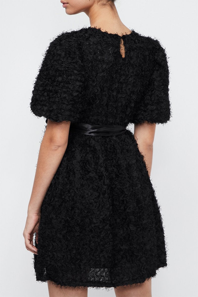 Karl Marc John - Vestido Raya - Negro