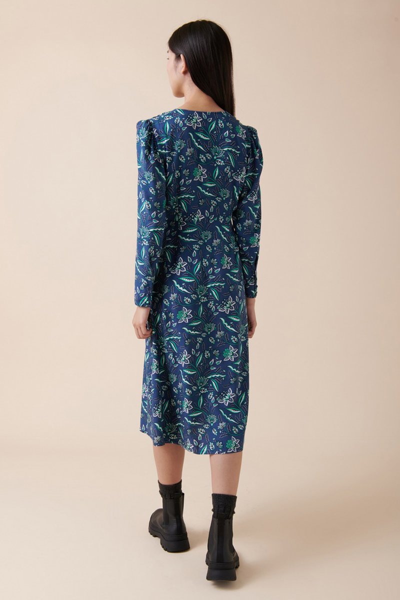 Karl Marc John - Roncador Midi Dress - Navy Blue and Green