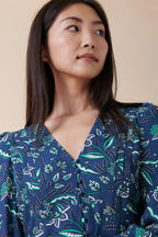 Karl Marc John - Roncador Midi Dress - Navy Blue and Green