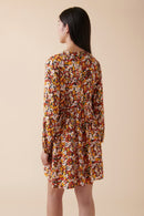 Robe Trapèze Rando - Jaune Et Rouge Brique