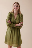 Karl Marc John - Robe Trapèze Roc - Vert Olive