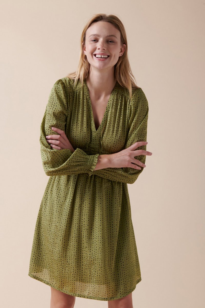 Karl Marc John - Robe Trapèze Roc - Vert Olive