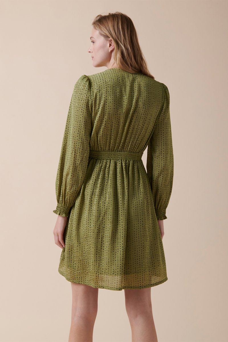 Karl Marc John - Robe Trapèze Roc - Vert Olive
