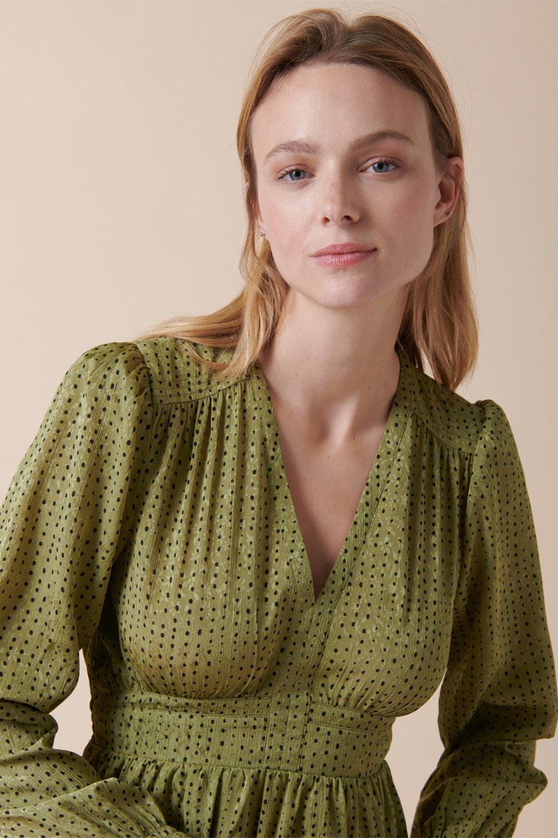 Karl Marc John - Robe Trapèze Roc - Vert Olive