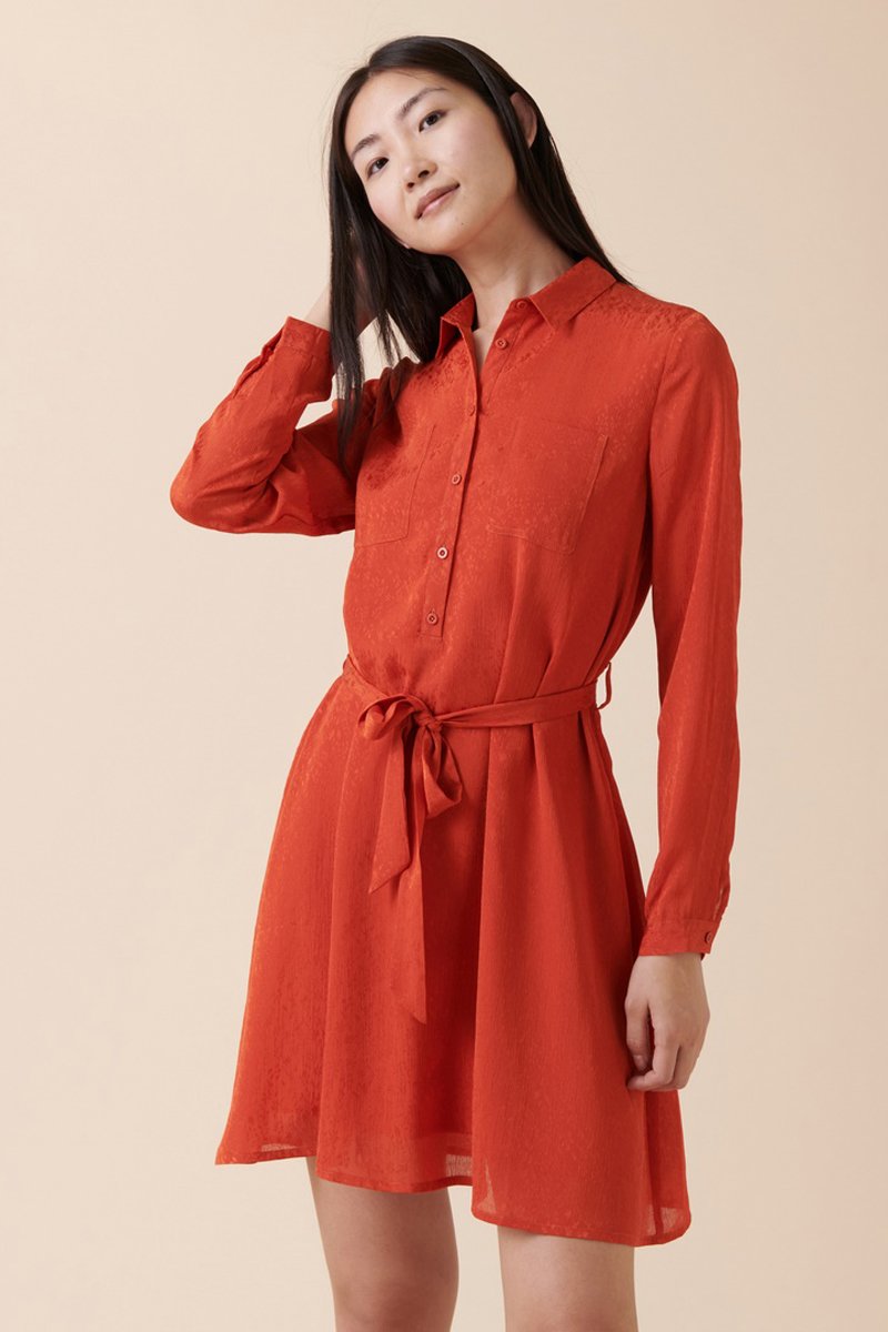 Karl Marc John - Vestido trapecio Rocher - Coral