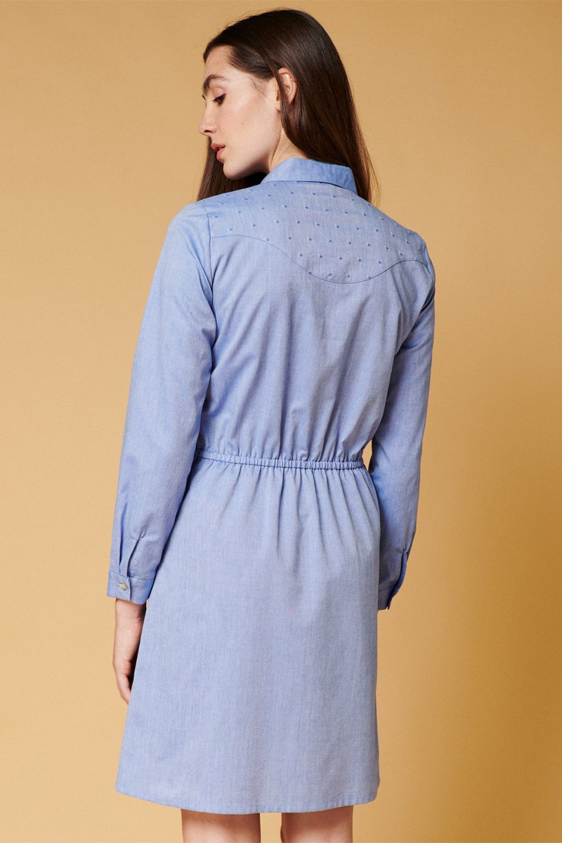 Karl Marc John - Vestido camisero Rocco - Cielo