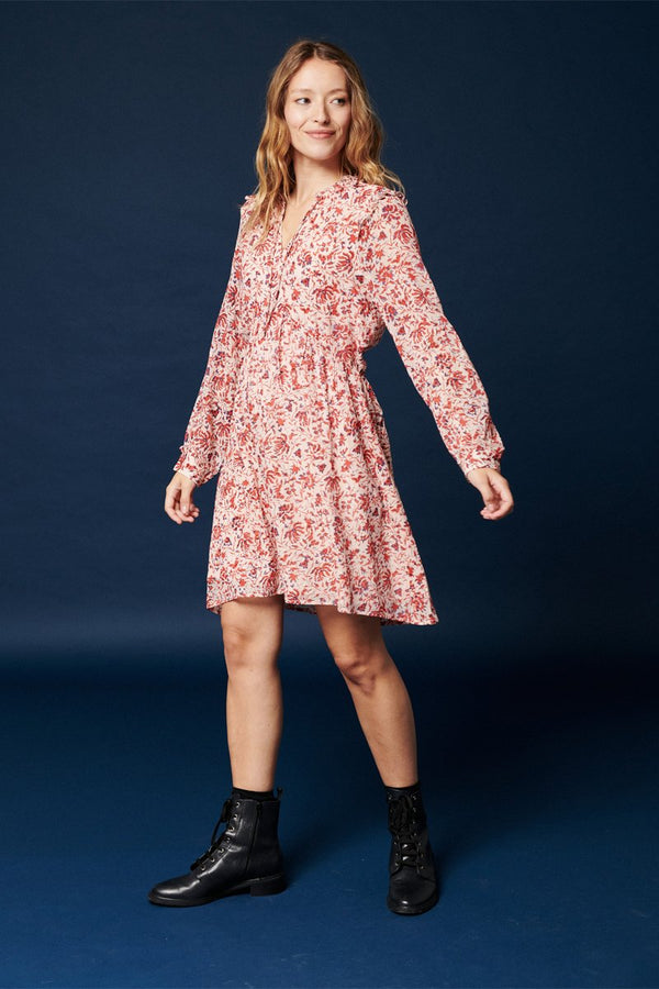 Raysin Skater Dress - Nude