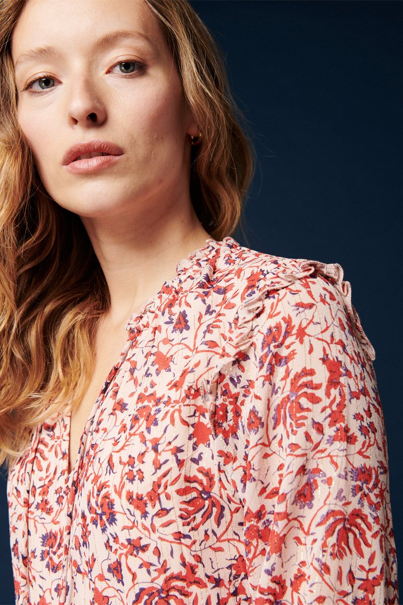 Raysin Skater Dress - Nude