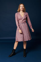Karl Marc John - Robe Trapèze Rilan - Bleu Marine Et Corail