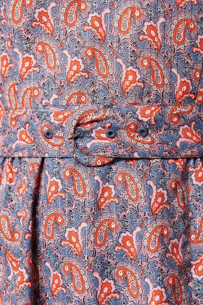 Karl Marc John - Robe Trapèze Rilan - Bleu Marine Et Corail