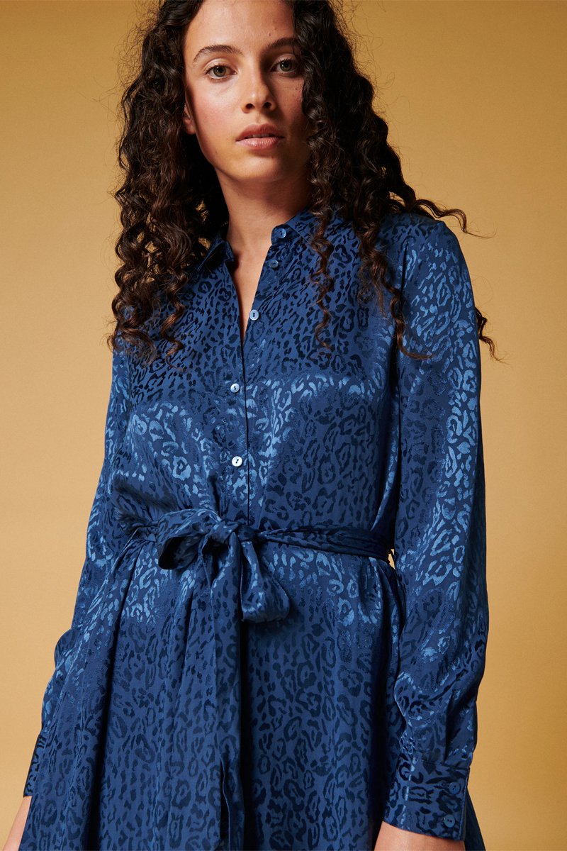 Karl Marc John - Vestido camisero Ritika - Azul marino