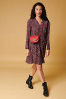 Karl Marc John - Robe Portefeuille Rylem - Bordeaux Et Noir