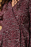 Karl Marc John - Robe Portefeuille Rylem - Bordeaux Et Noir