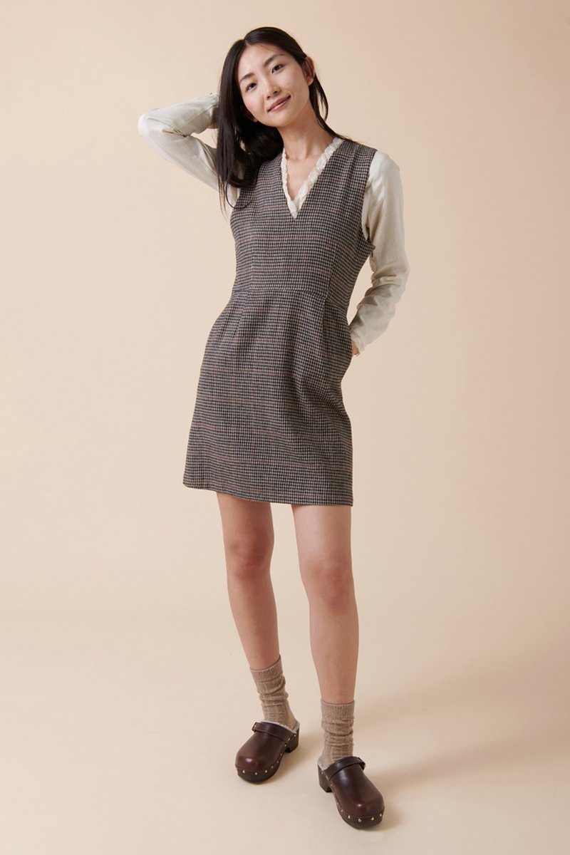 Karl Marc John - Vestido trapecio Rocky - Crudo y negro