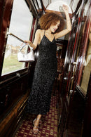 Robe Longue Rosline - Noir