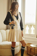 Robe-Salopette Plissée Rachelle - Beige