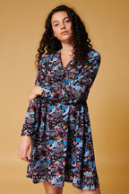 Karl Marc John - Ruken Trapeze Dress - Bordeaux And Sky