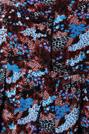 Karl Marc John - Vestido trapecio Ruken - Burdeos y cielo