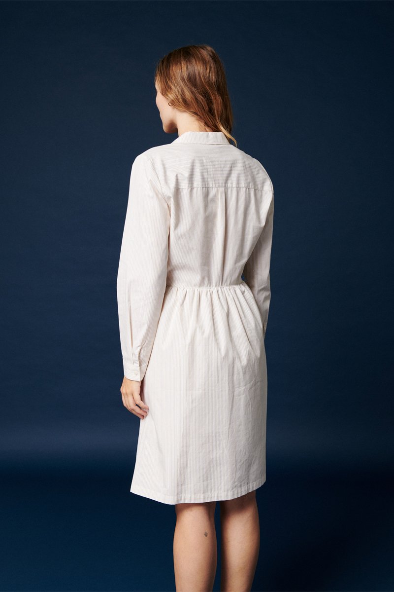 Karl Marc John - Vestido Camisero Ringo - Crudo Y Beige