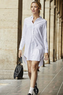 Robe Chemise Caresse - Blanc