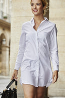 Robe Chemise Caresse - Blanc