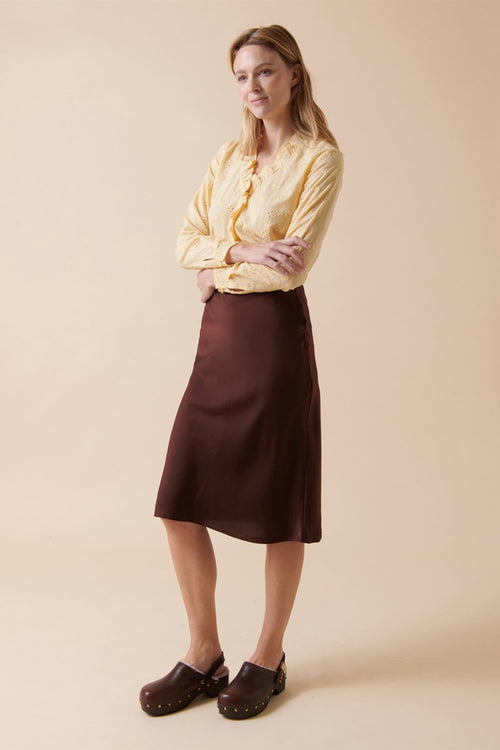 Chemisier En Broderie Anglaise Cardamone - Jaune