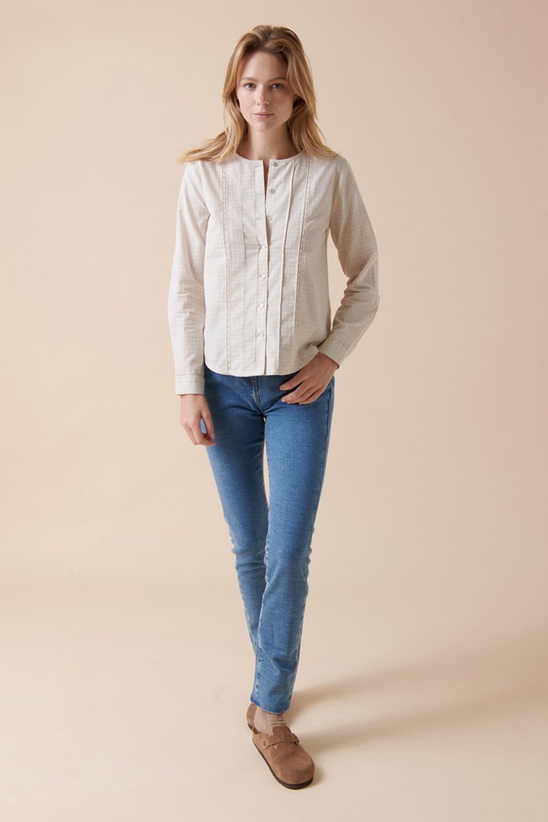 Chapada Linen Blouse - White