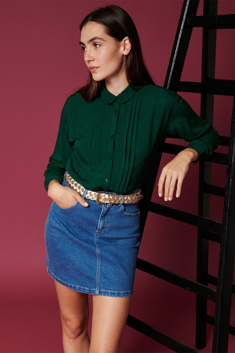 Karl Marc John - Blusa Crishna - Verde oscuro