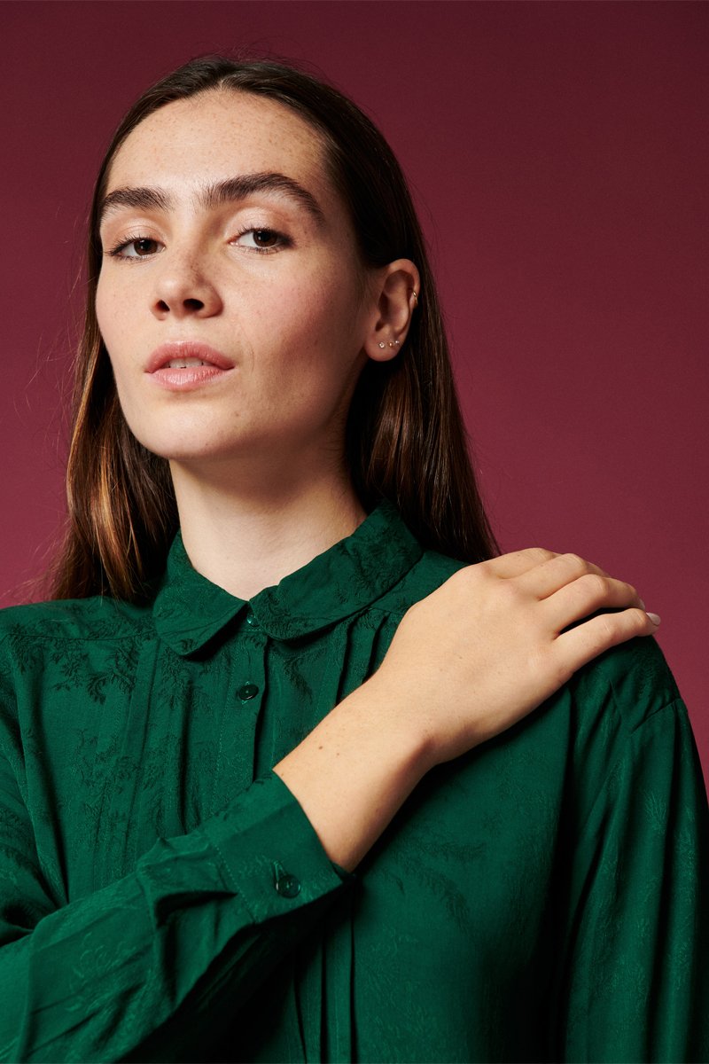 Karl Marc John - Blusa Crishna - Verde oscuro