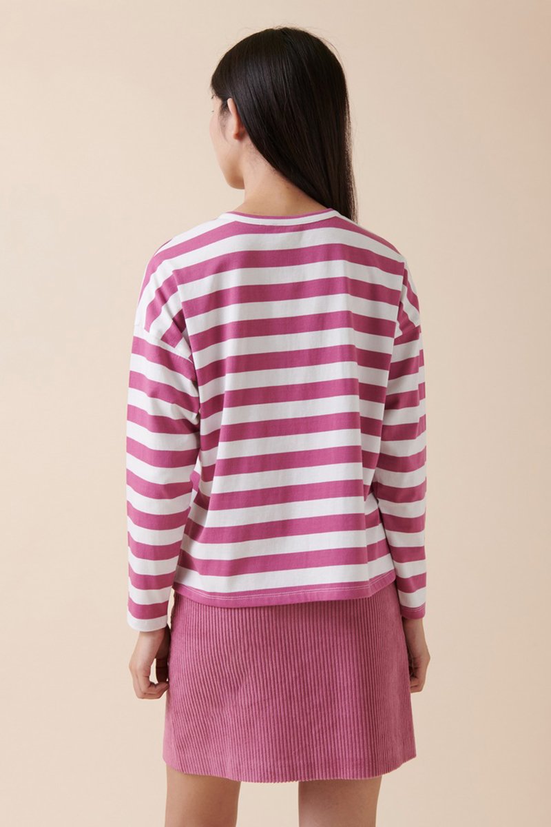 Karl Marc John - Camiseta Sierra - Púrpura y blanco