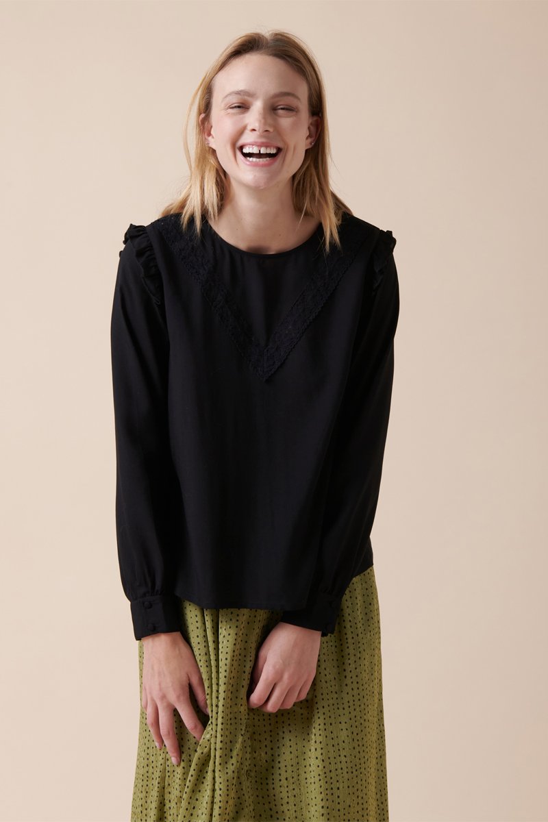 Blusa Toressa - Negro