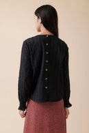 Blouse En Broderie Anglaise Tebessa - Noir